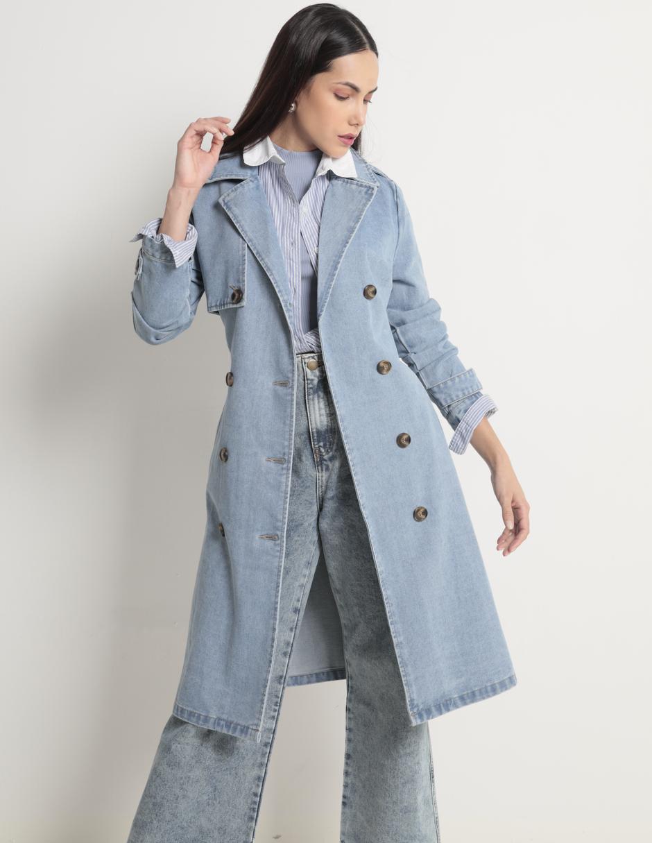 Gabardina Mujer Elegante Gabardina Con Botones Para Mujer, Abrigo