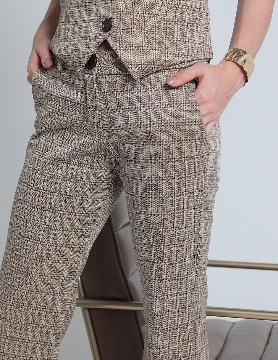 Pantalón de vestir straight para mujer 4