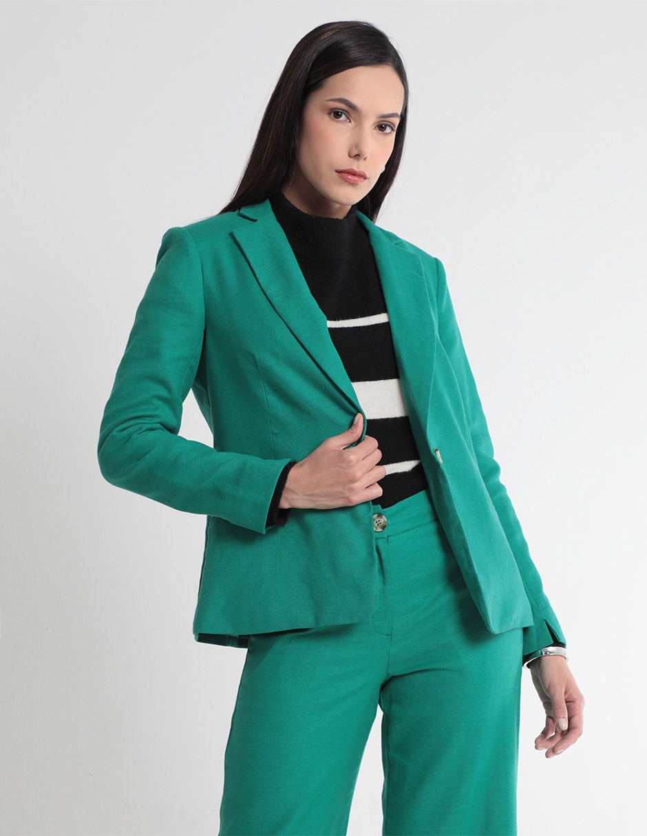 Contempo Suburbia Sacos Dama Traje Sastre Blazer Mujer Suburbia
