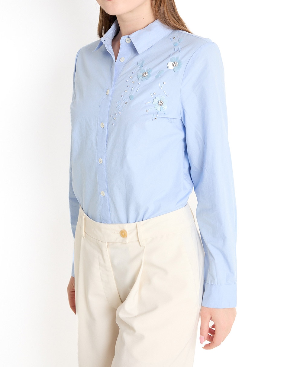 BLUSA COM25306-01 C, EG, BRUNNERA BLUE
