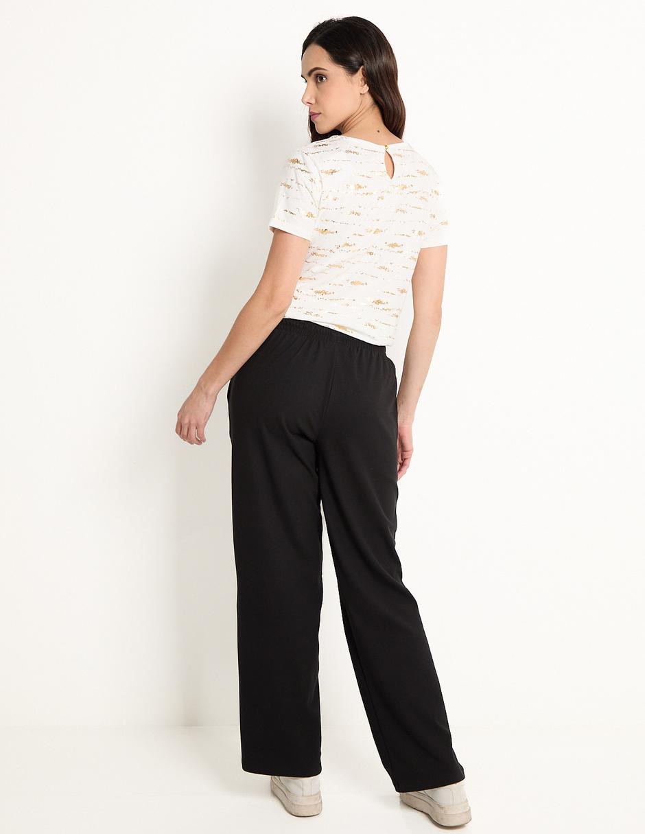 Pants amplio con elástico para mujer 2