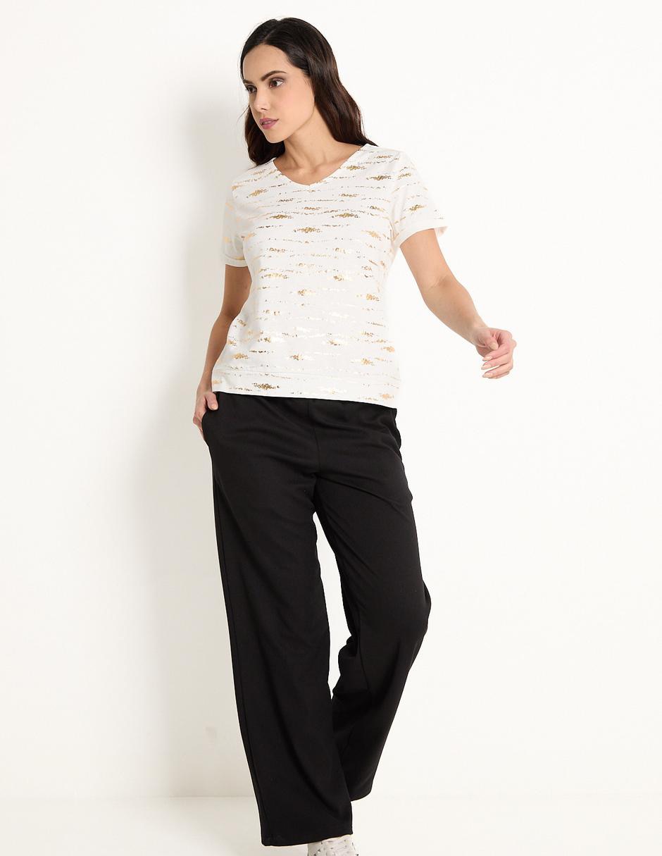 Pants amplio con elástico para mujer 3
