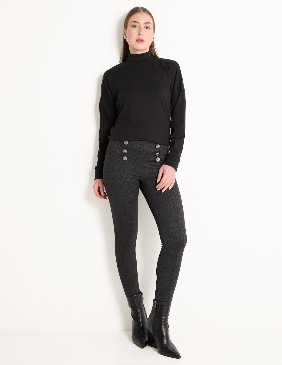 SUDADERA CONTEMPO, NEGRO