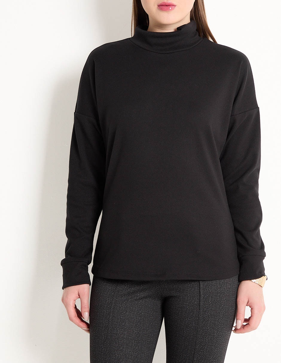 SUDADERA CONTEMPO, NEGRO