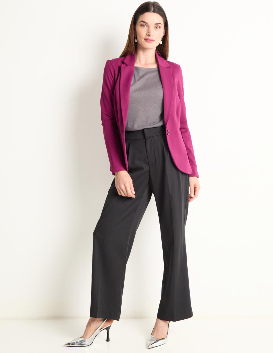 PANTALON CON PINZAS CONTEMP, 34, NEGRO