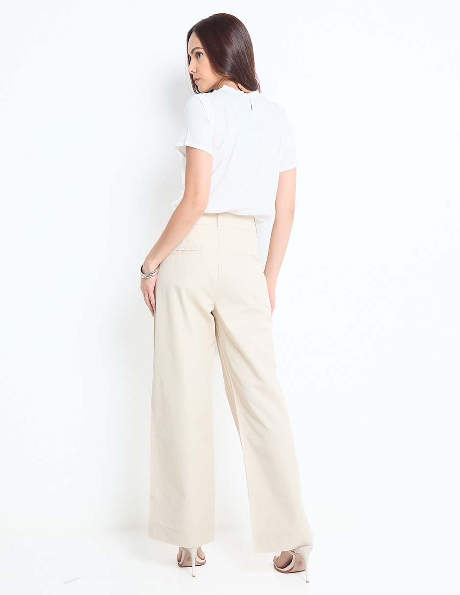 Pantalón de vestir amplio para mujer 2