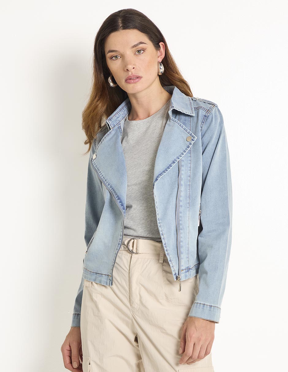 Chamarra denim para mujer