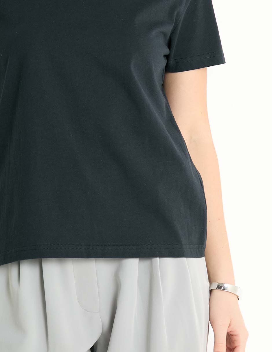 Playera manga corta cuello redondo para mujer 5
