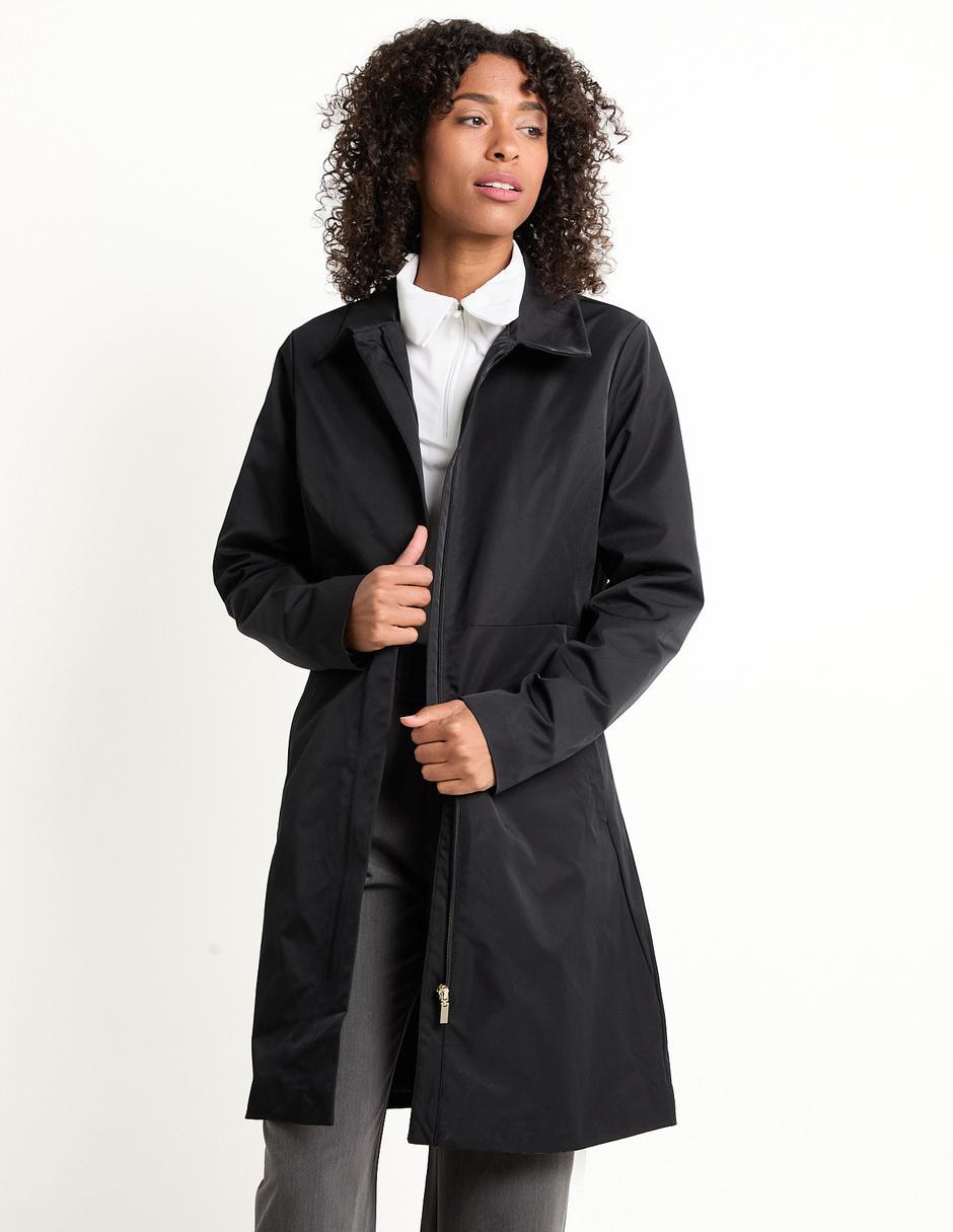Gabardina con bolsillos para mujer