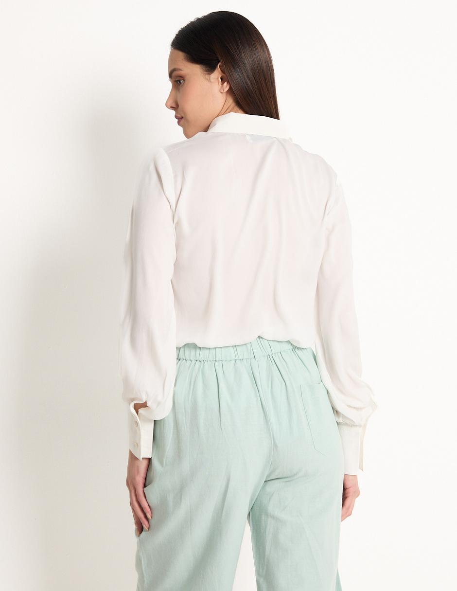 BLUSA COM25336-04 CONTEMPO, G, HUESO