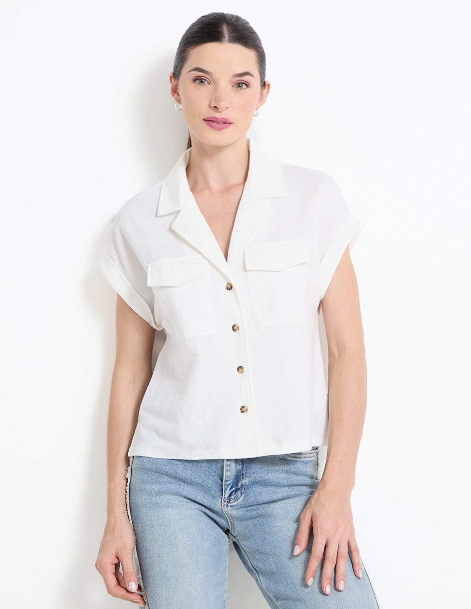 Blusa manga corta para mujer Blusa manga corta para mujer