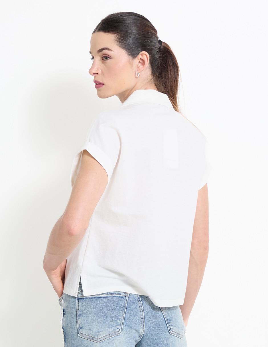 Blusa manga corta para mujer 2