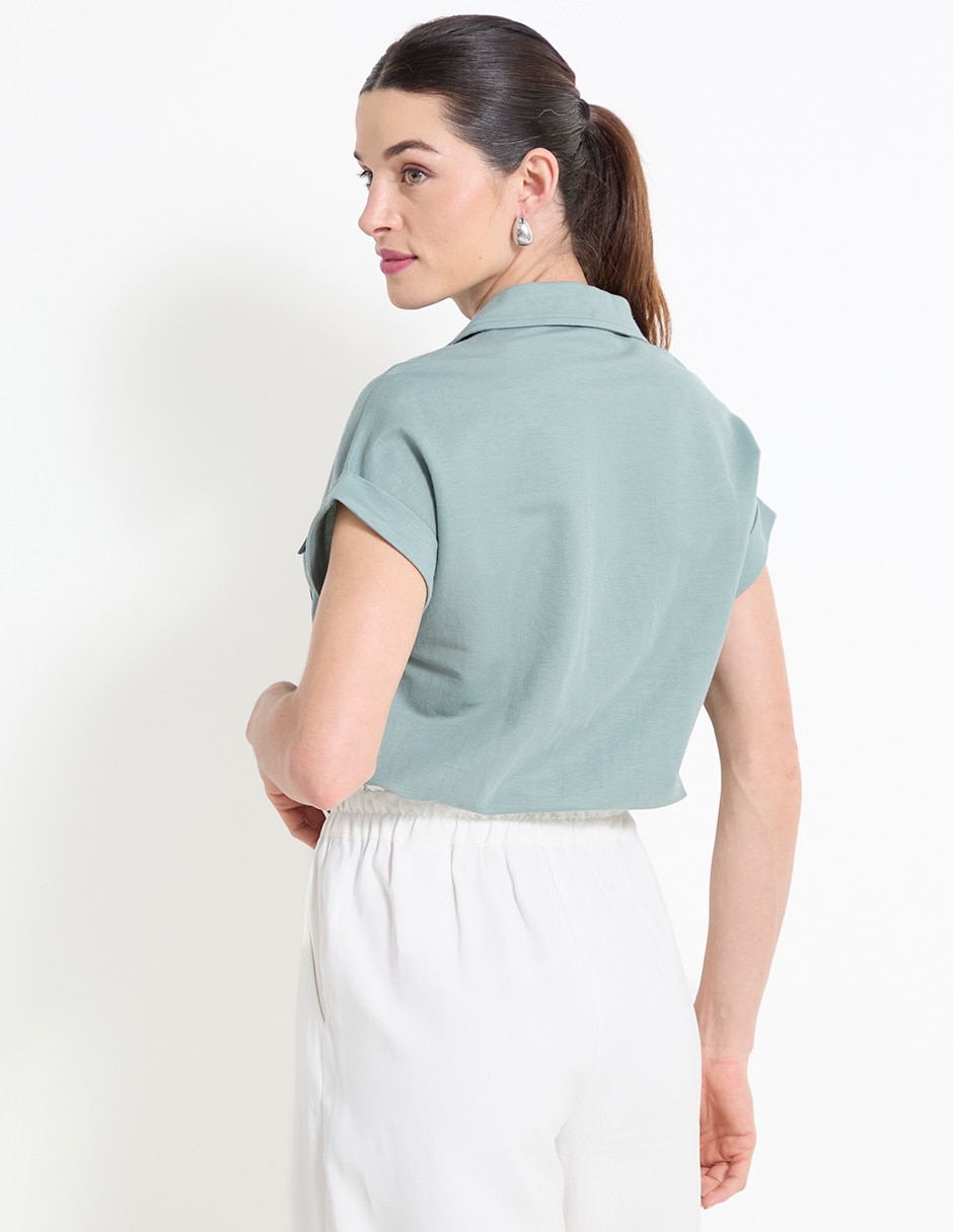 Blusa manga corta para mujer 2