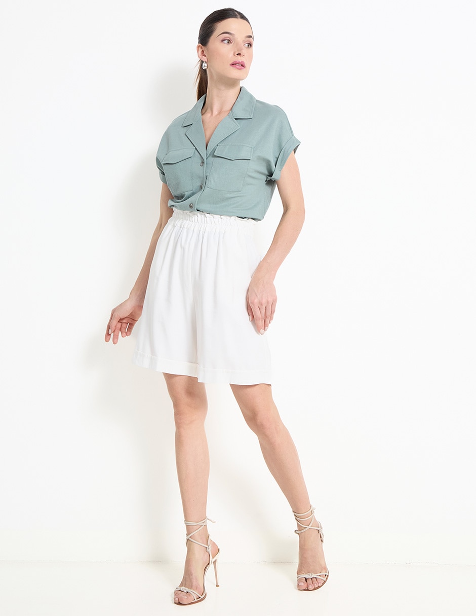 Blusa manga corta para mujer 3