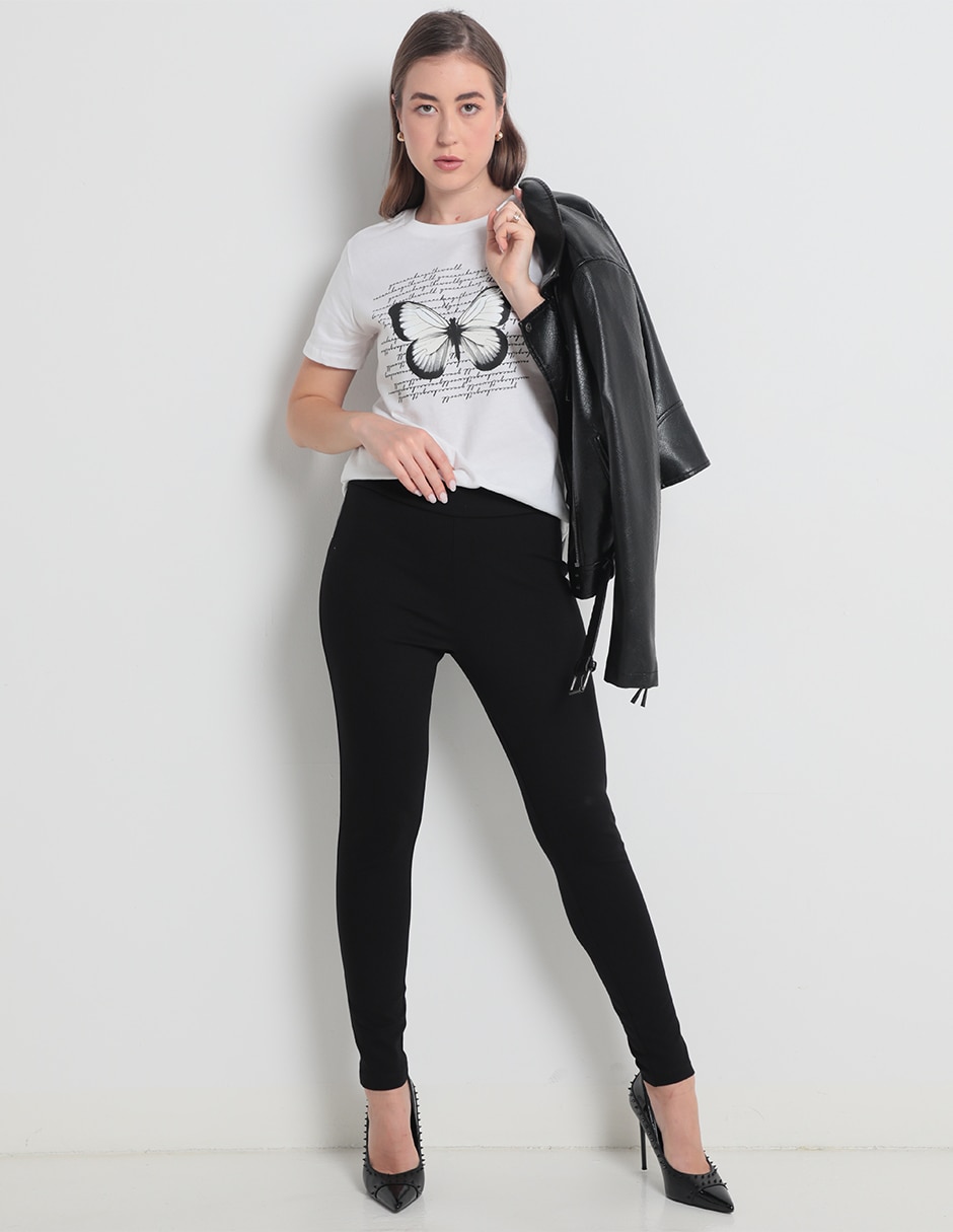 Legging a la cintura con cierre para mujer 3
