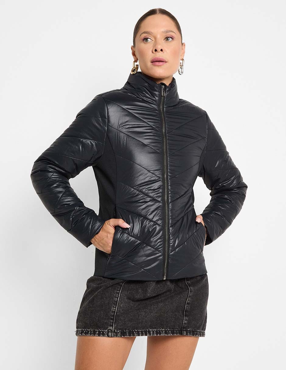 CHAMARRA CONTEMPO, CH, NEGRO LISO CAPIT