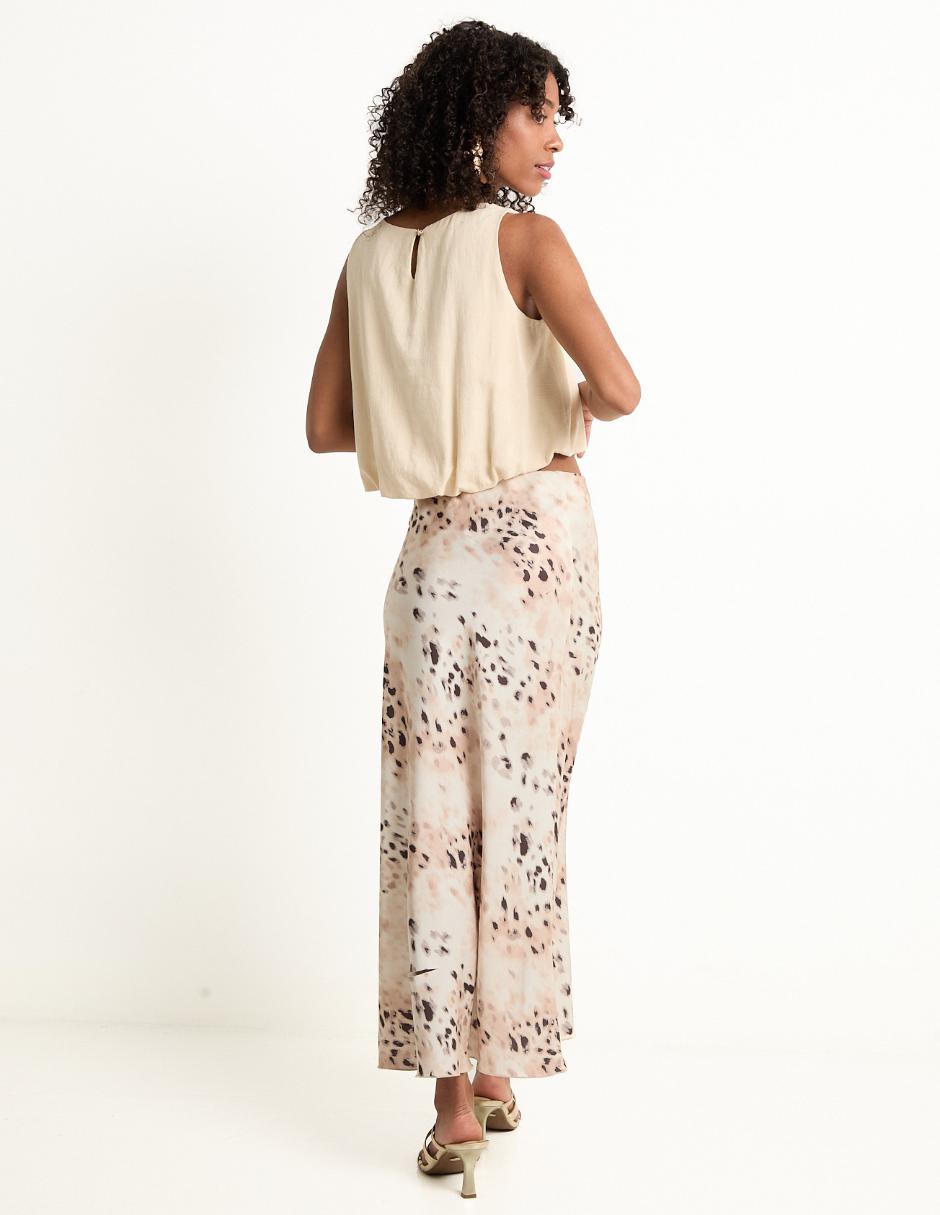 FALDA L RODILLA, ECH, BLANCO GARDENIA E