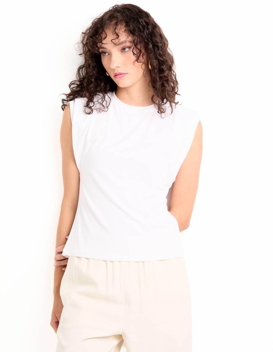 Playera cuello redondo para mujer