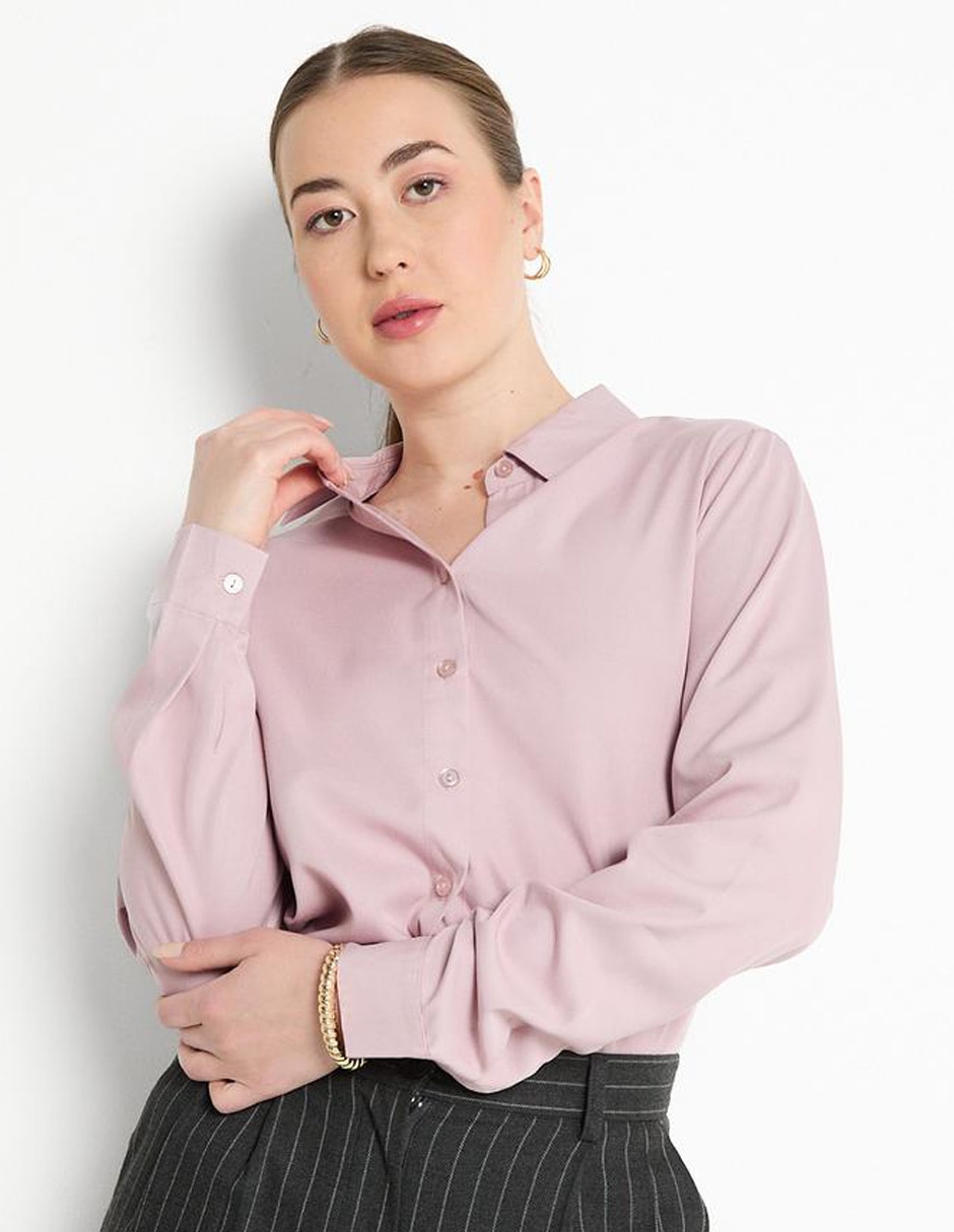 Blusa manga larga para mujer