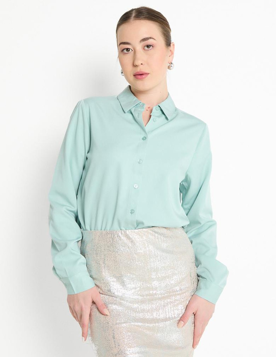 Blusa manga larga para mujer