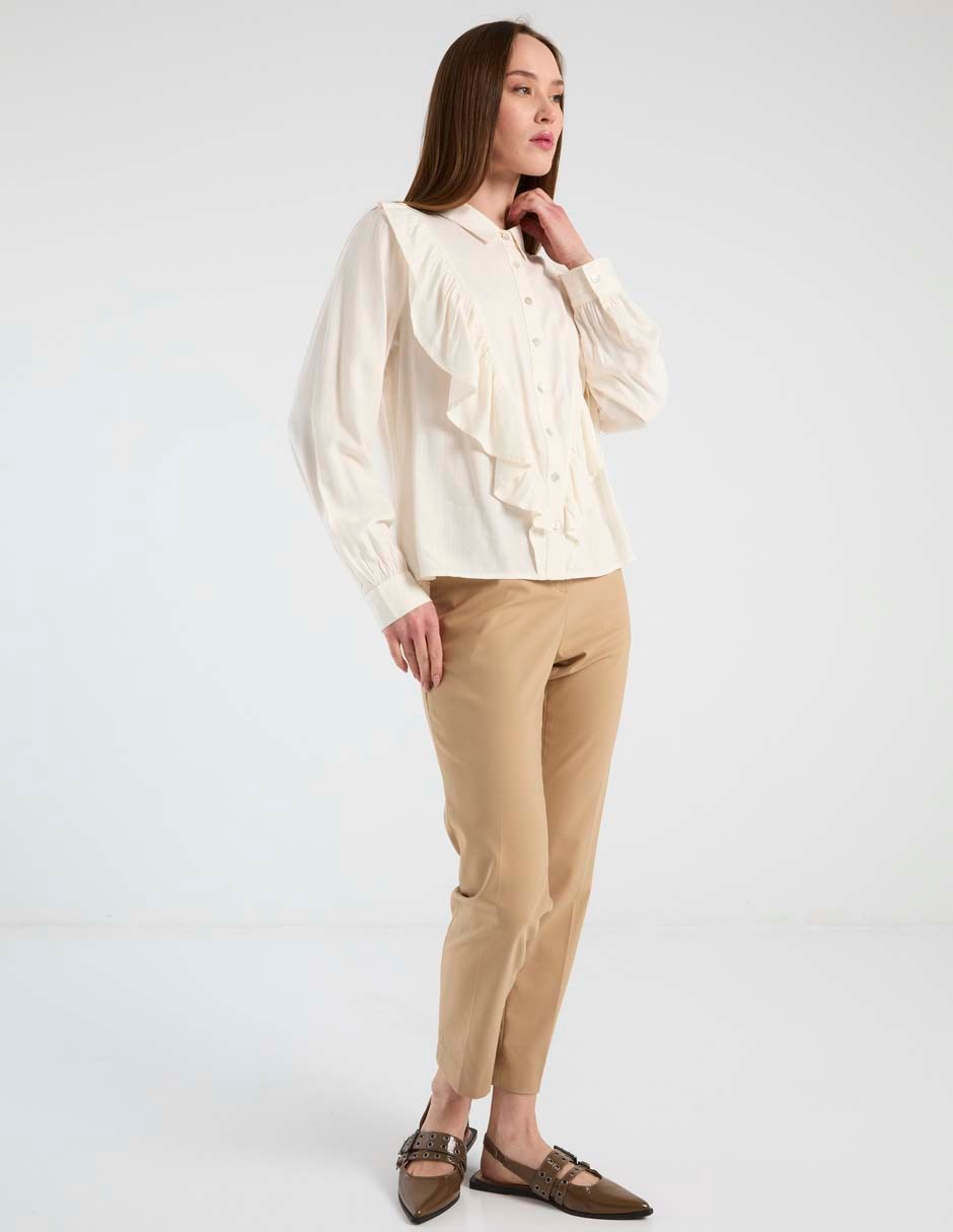 PANTALON CONTEMPO, 34, LATTE COM25011-1