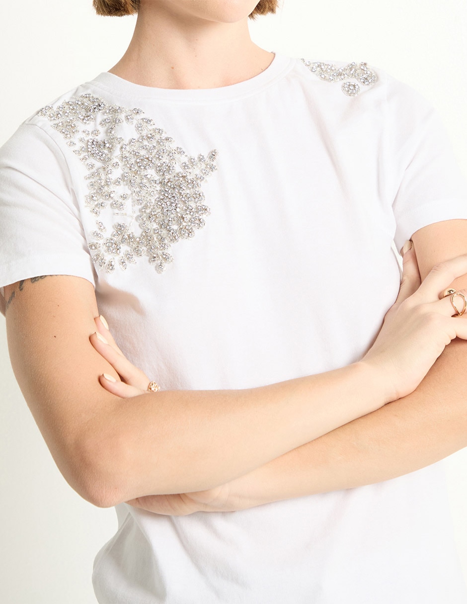 PLAYERA COM25343-08 CONTEM, CH, BLANCO
