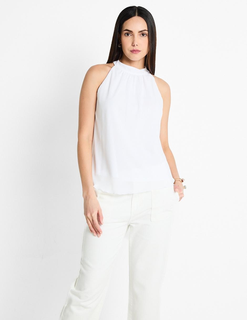 Blusa Blanca Playeras Para Dama En Suburbia Blusas Playeras Dama