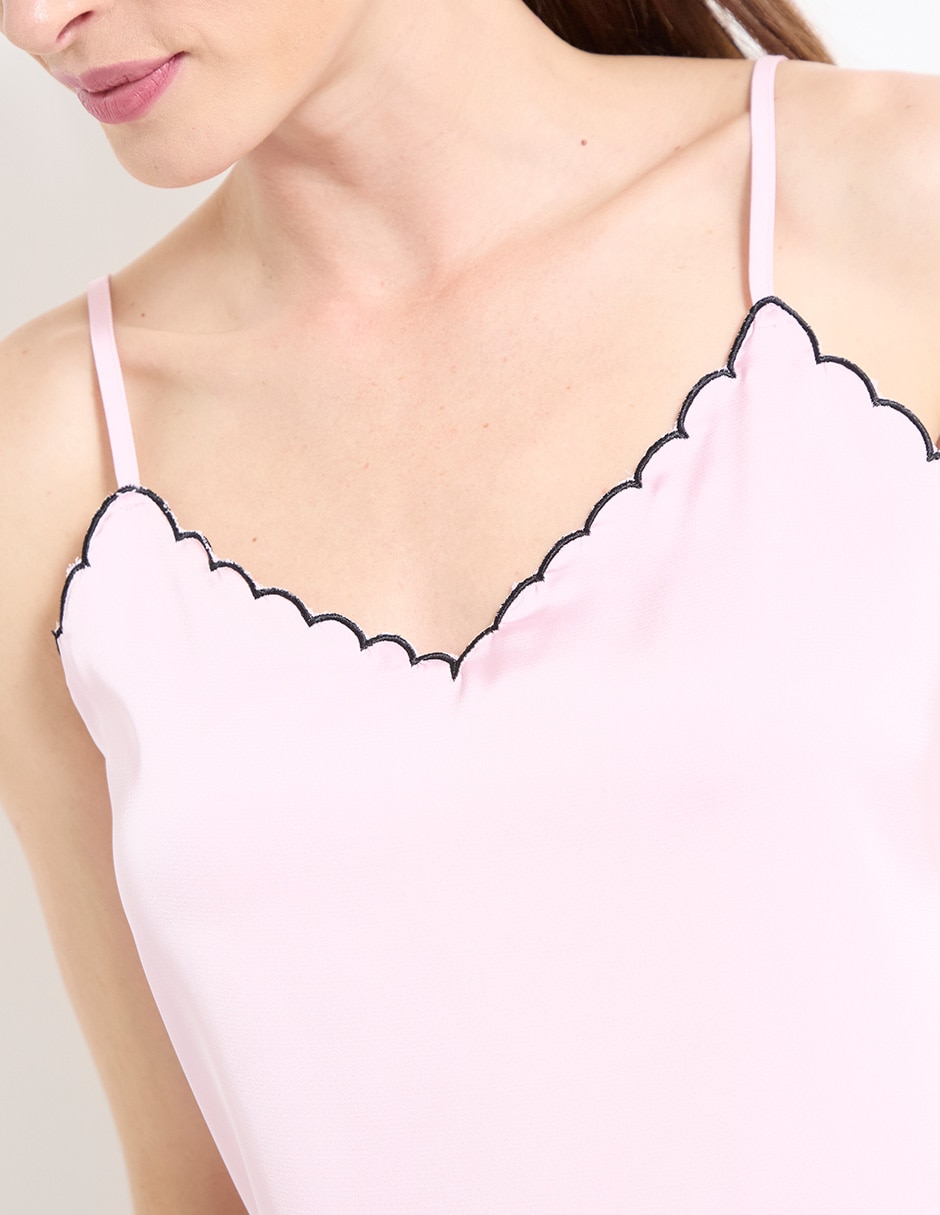 Top escote V tirante ajustable 4