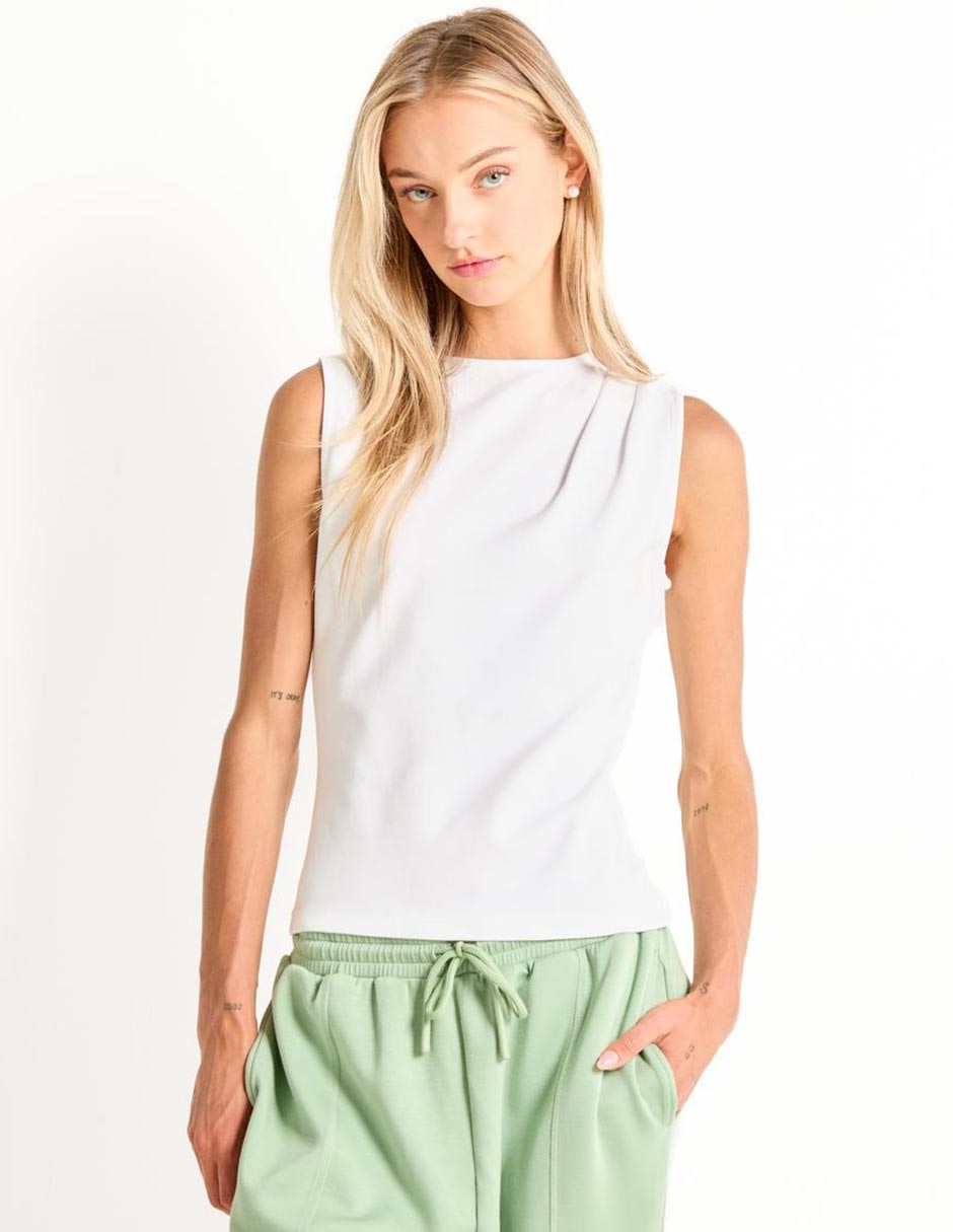 Top cuello redondo Top cuello redondo