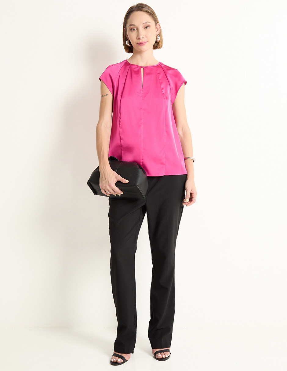 Blusa manga corta para mujer 3