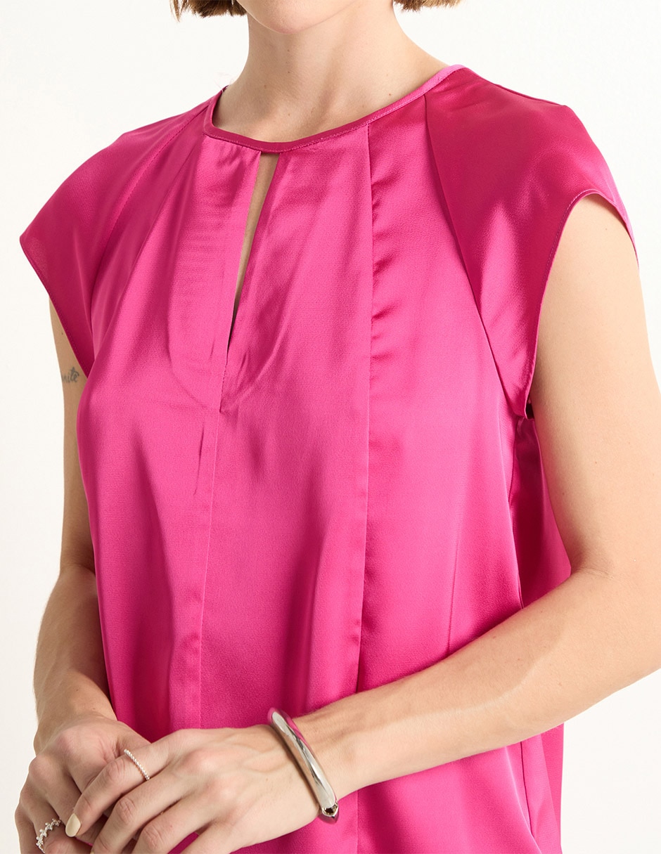 Blusa manga corta para mujer 4