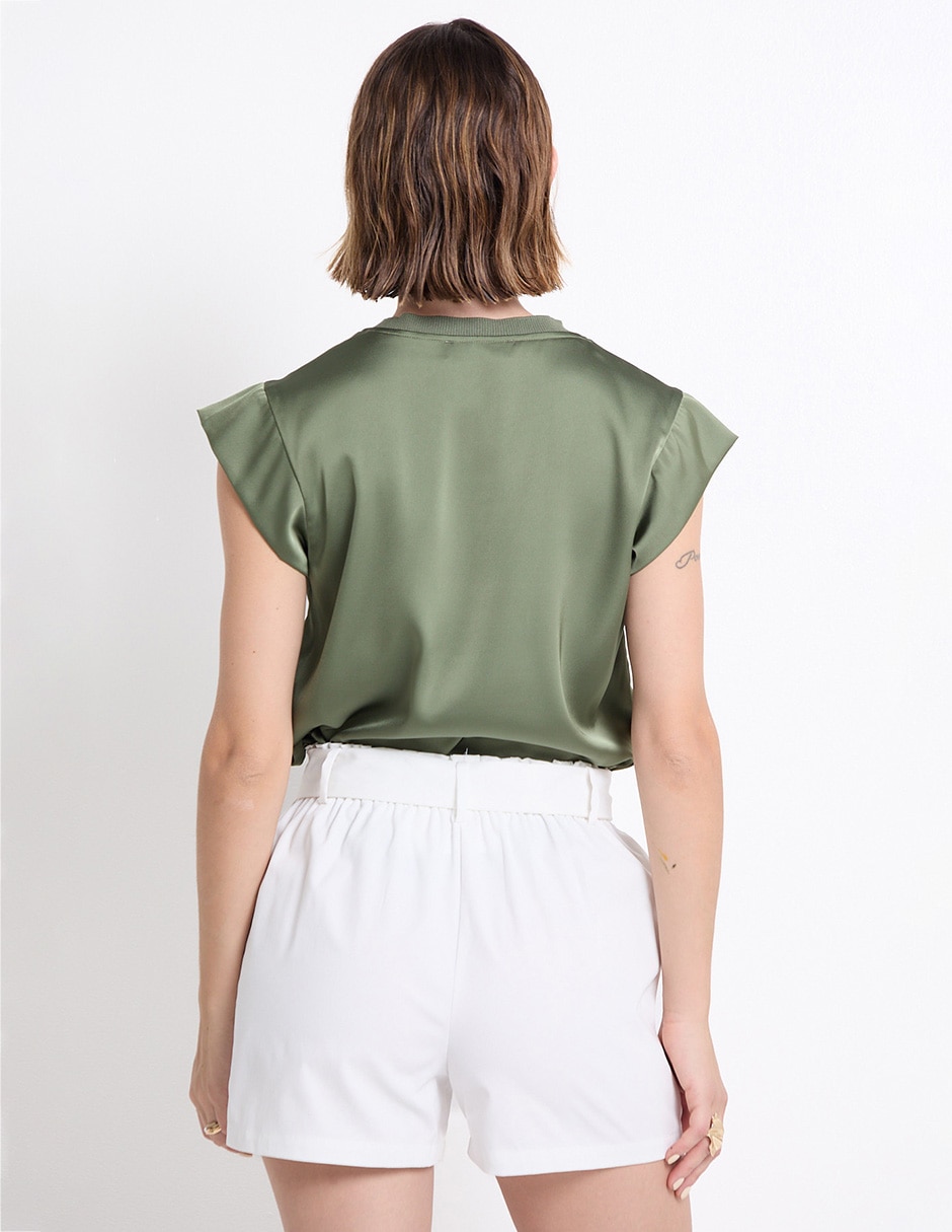 Blusa manga corta para mujer 2