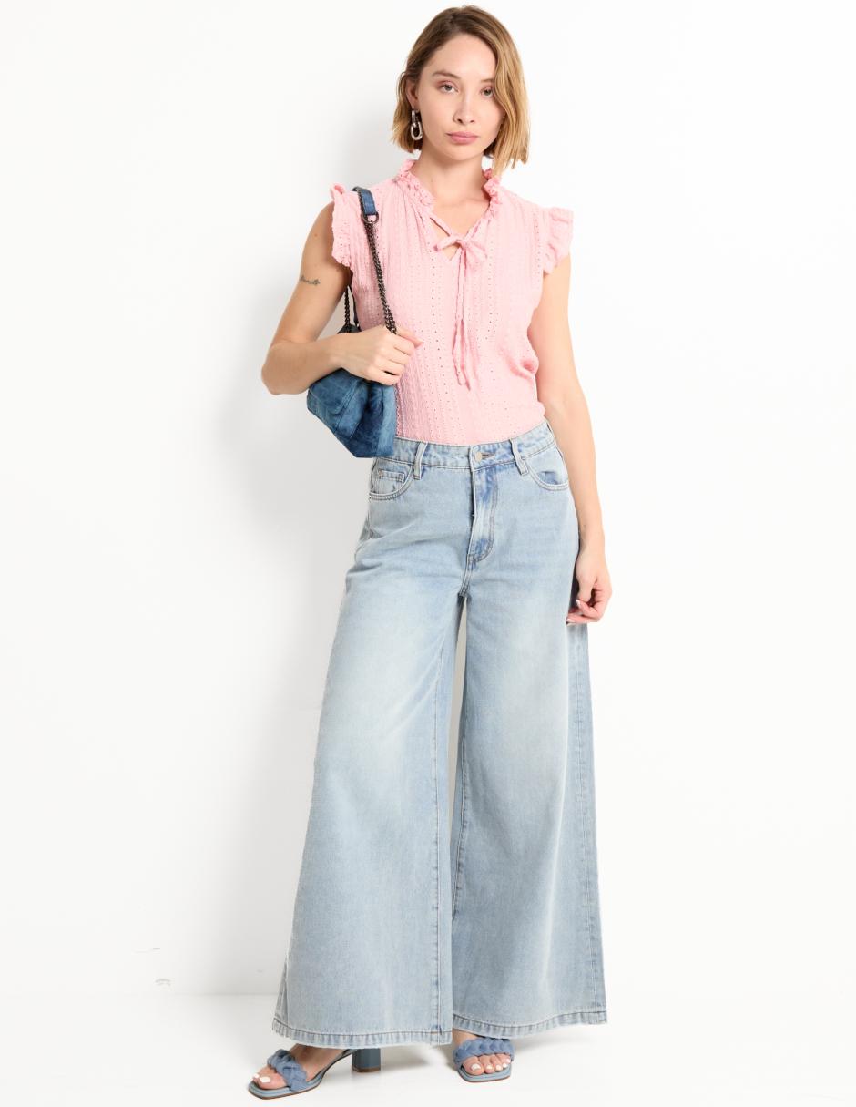 Jeans amplio para mujer 3