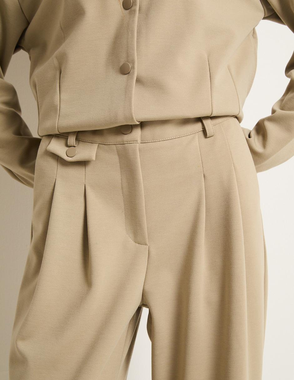 Pantalón de vestir amplio para mujer 4