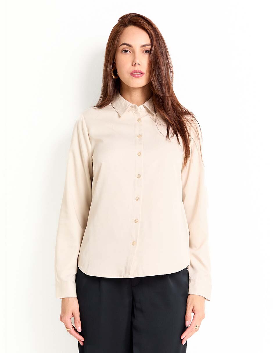 Blusa manga larga para mujer