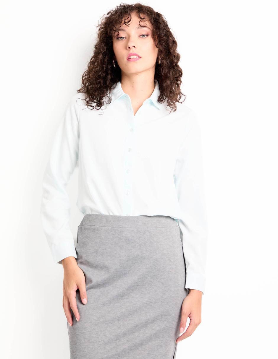 Blusa manga larga para mujer