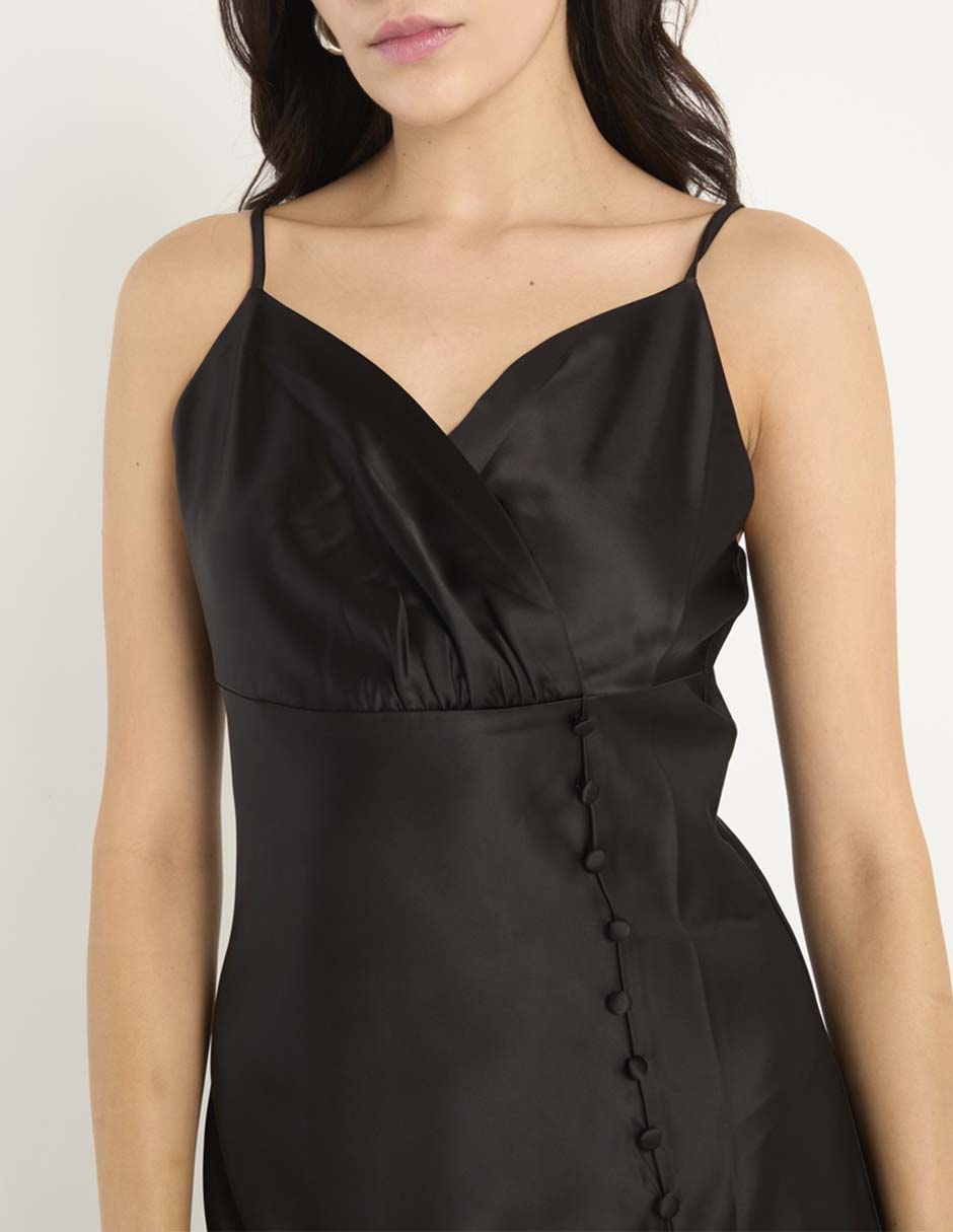 Vestido midi de fiesta escote corazón 4