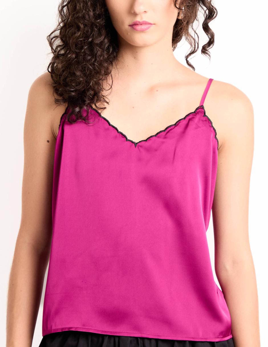 Top escote V tirante ajustable 5