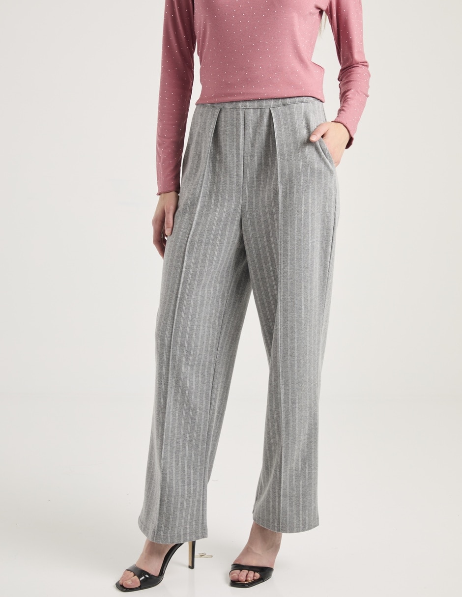 Pantalón de vestir straight para mujer Pantalón de vestir straight para mujer