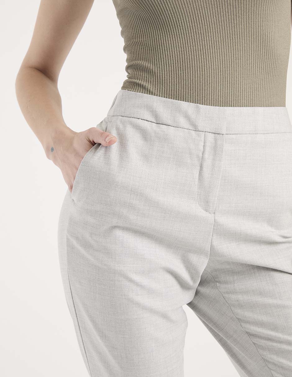 Pantalón de vestir slim para mujer 4