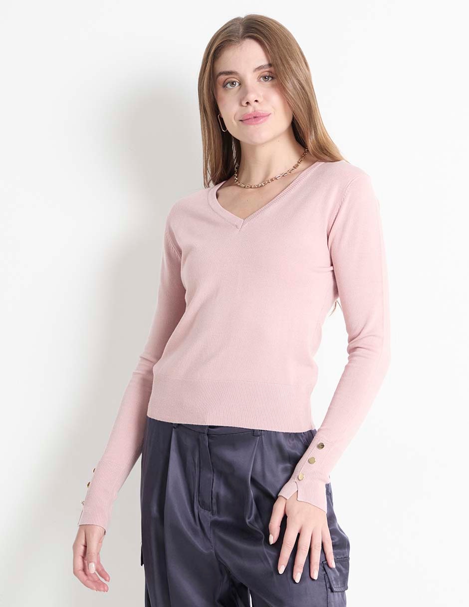 Suéter cuello V para mujer Suéter cuello V para mujer