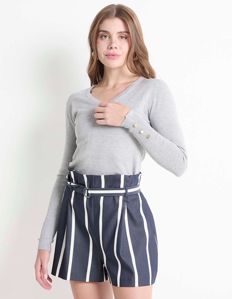 Suéter cuello V para mujer Suéter cuello V para mujer