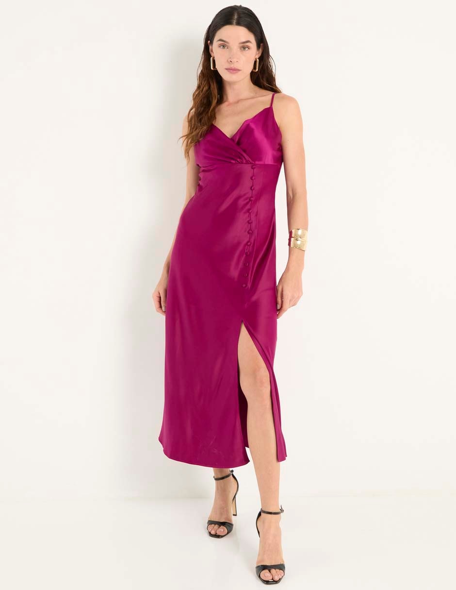 Vestido midi de fiesta escote corazón Vestido midi de fiesta escote corazón