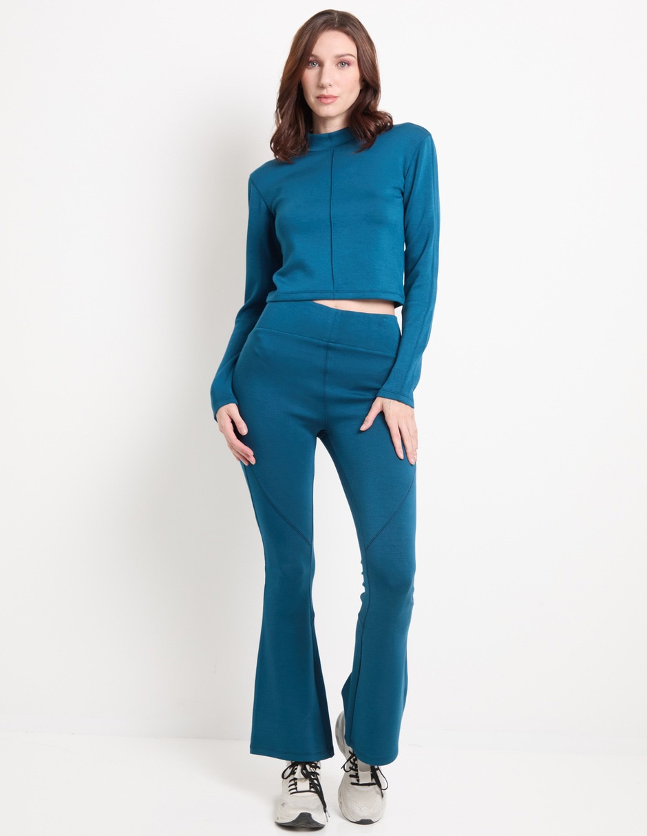 Pants straight con pretina para mujer 3