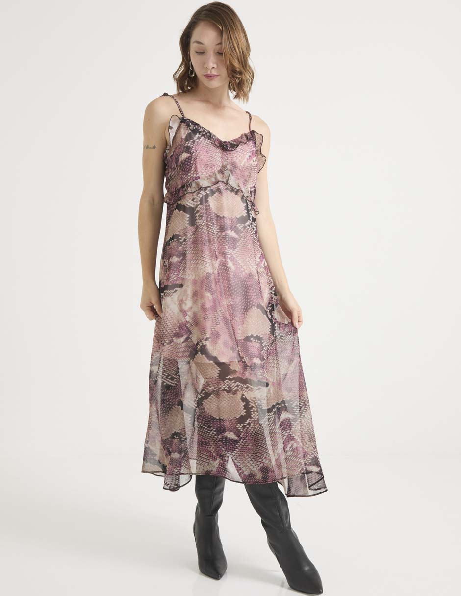 Vestido midi casual para mujer