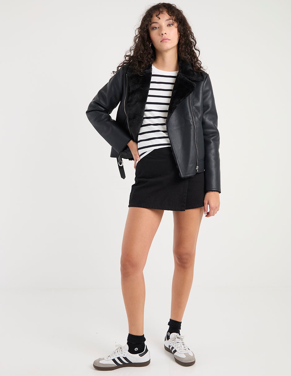 Playera manga corta cuello redondo para mujer 3