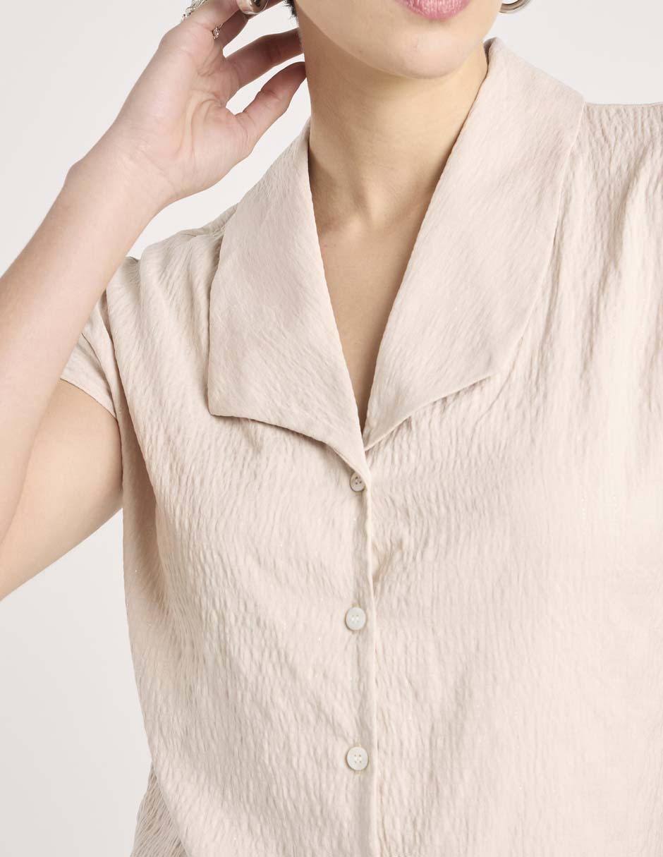 Blusa manga corta para mujer 4