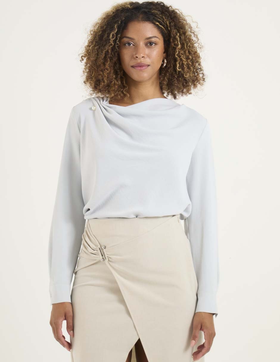 BLUSA COM25800-10 CONT, EG, GRIS CLARO