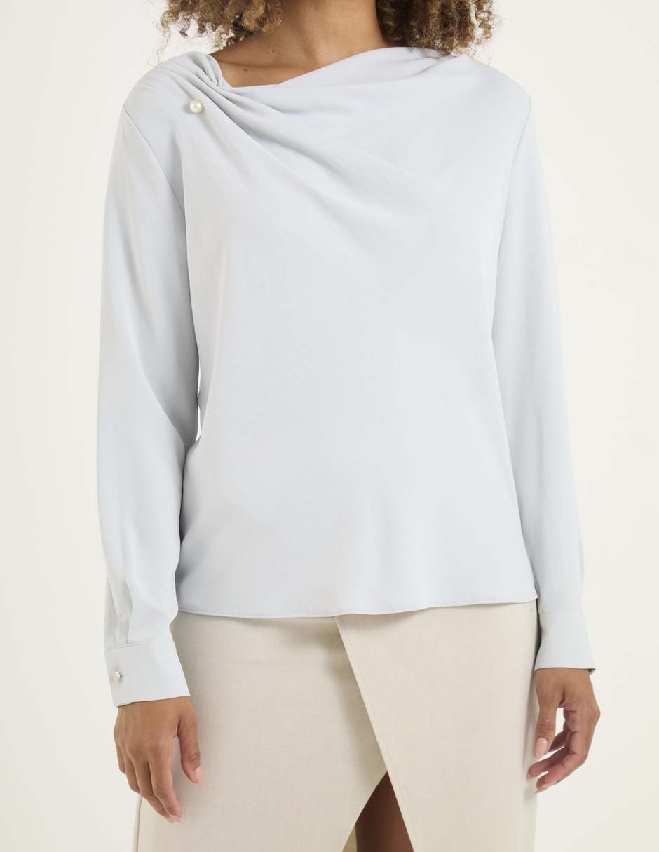 Blusa manga larga para mujer 5