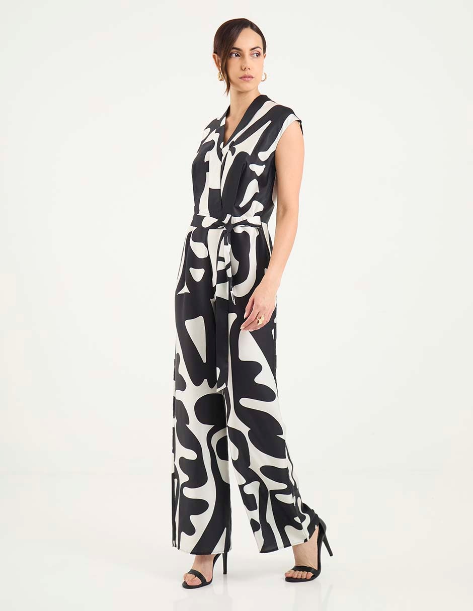Jumpsuit casual estampado animal print para mujer 3